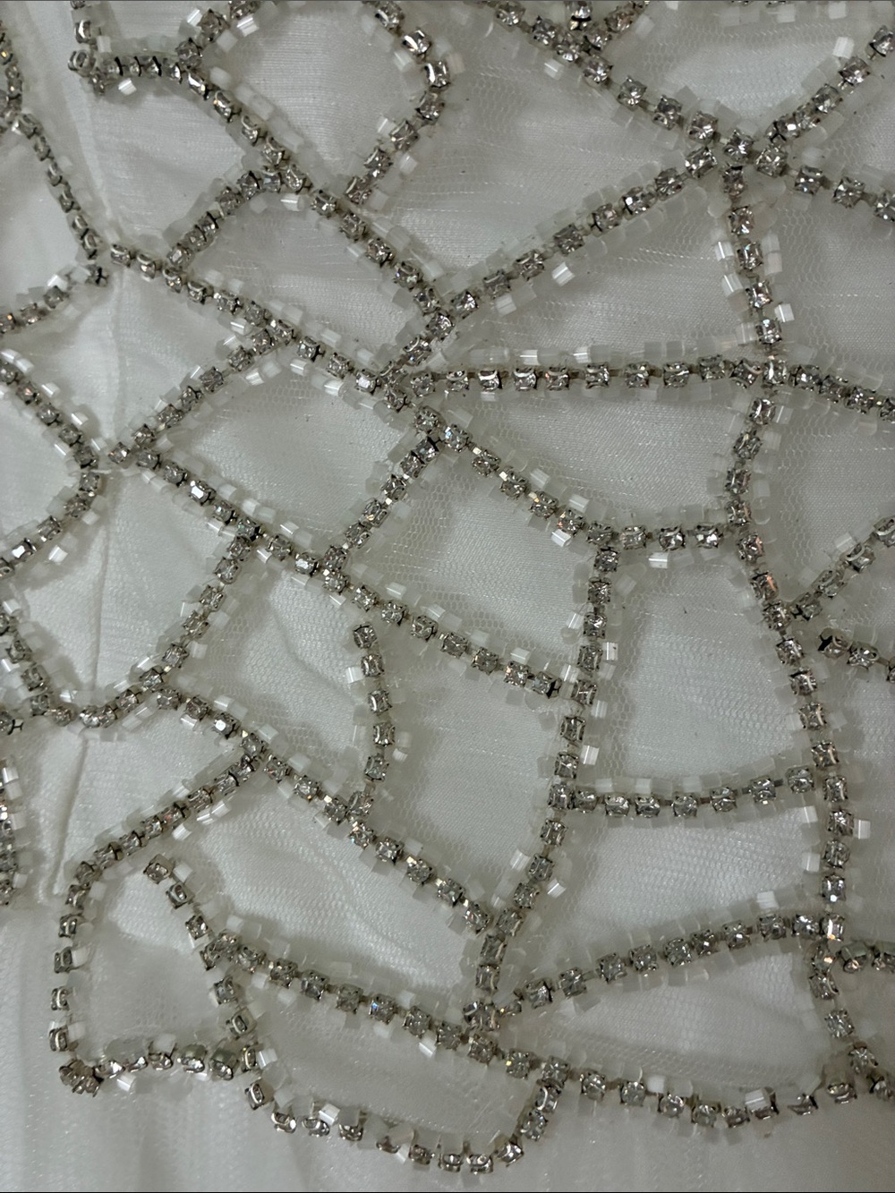 Elegant White and silver plus dress! - Picture 4 of 6